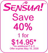 Sensua SAVE 40% 